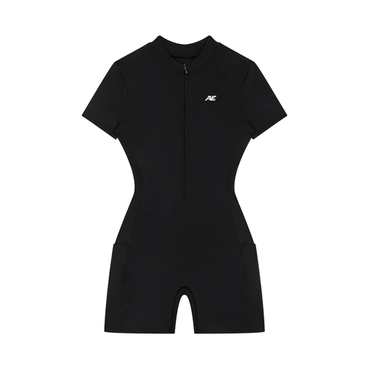Essential Sculpting Half Zip Short Sleeve Unitard