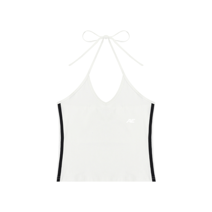 Essential Sculpting Halter Crop Tank Top