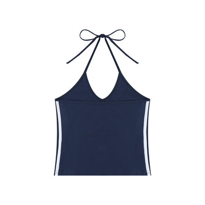 Essential Sculpting Halter Crop Tank Top