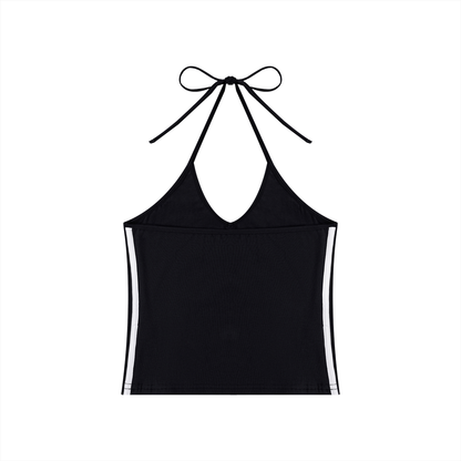 Essential Sculpting Halter Crop Tank Top