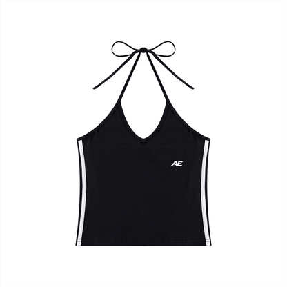 Essential Sculpting Halter Crop Tank Top