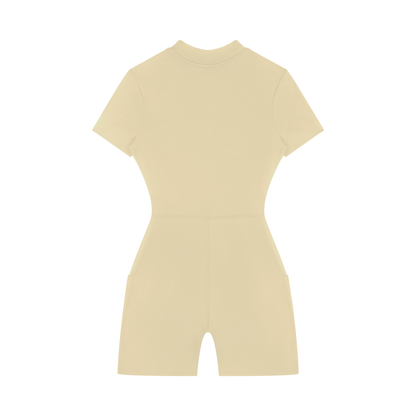 Essential Sculpting Half Zip Short Sleeve Unitard