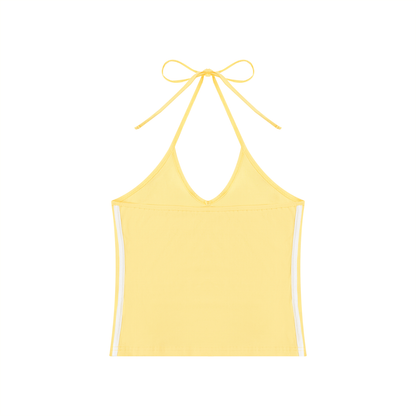 Essential Sculpting Halter Crop Tank Top