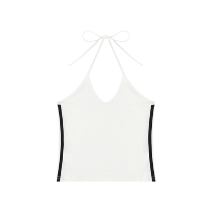 Essential Sculpting Halter Crop Tank Top