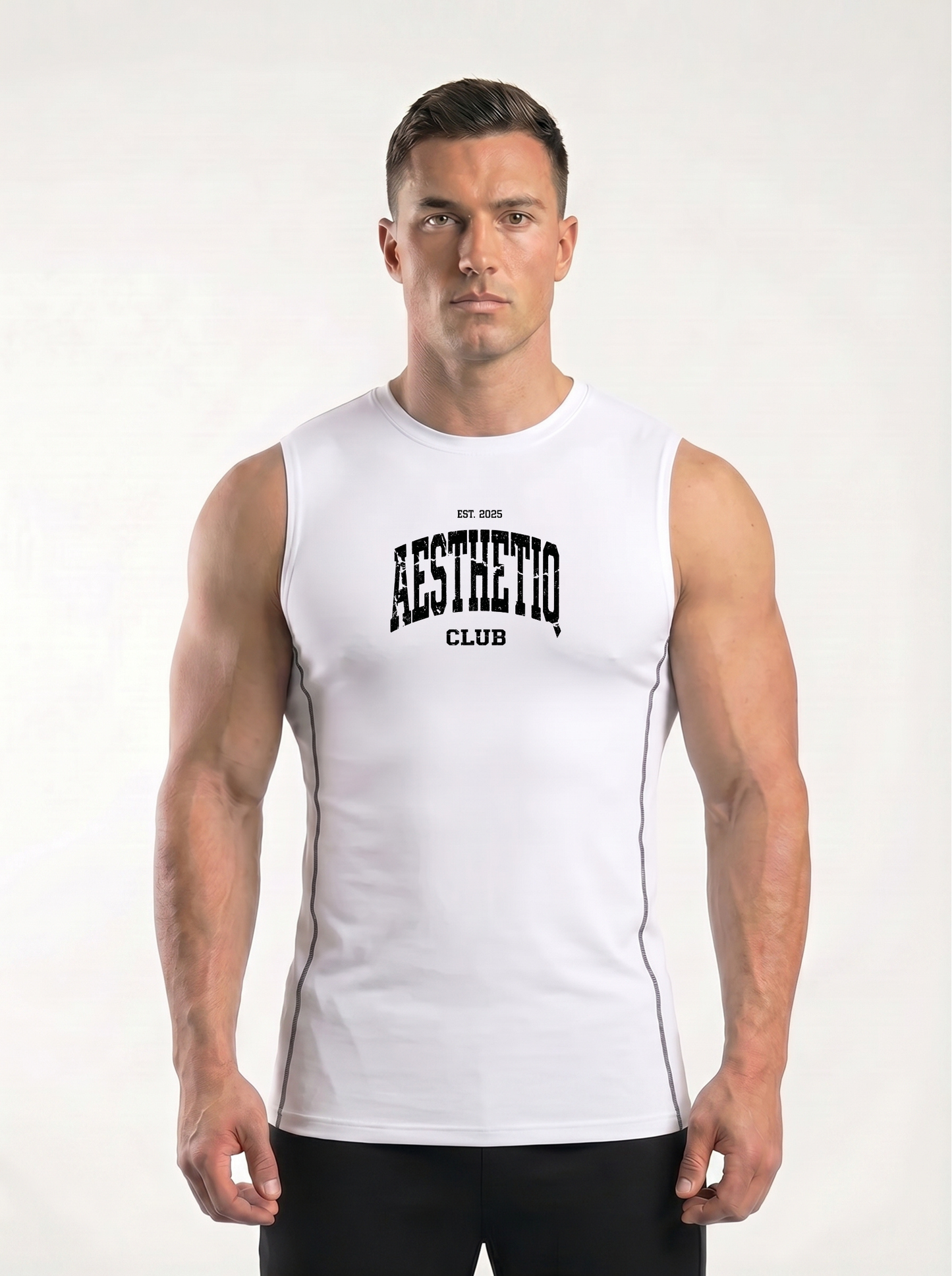 Surge Summer Compression Tank Top White