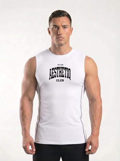 Surge Summer Compression Tank Top White