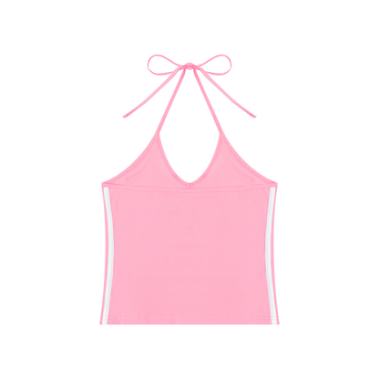 Essential Sculpting Halter Crop Tank Top