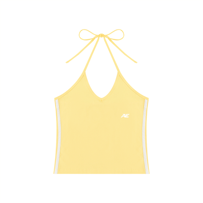 Essential Sculpting Halter Crop Tank Top