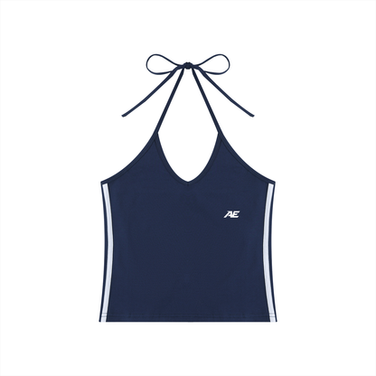 Essential Sculpting Halter Crop Tank Top