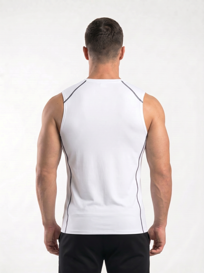 Surge Summer Compression Tank Top White